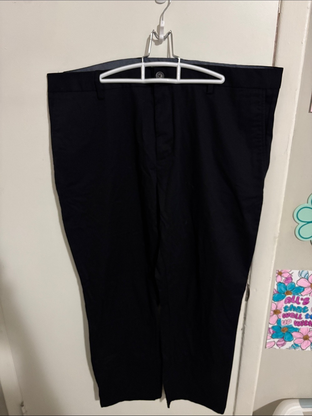 Men's 42x30 Old Navy Athletic Taper Built-In Flex Pants Black - Cotton Blend